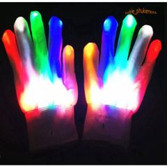 Găng Tay Anime Phát Sáng LED - Găng Tay Xương Độc Đáo 7 Chế Độ Ánh Sáng Hai Bên Mát Mẻ Cho Tiệc Tùng và Cosplay
