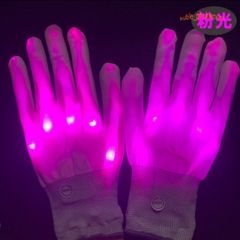 Găng Tay Anime Phát Sáng LED - Găng Tay Xương Độc Đáo 7 Chế Độ Ánh Sáng Hai Bên Mát Mẻ Cho Tiệc Tùng và Cosplay