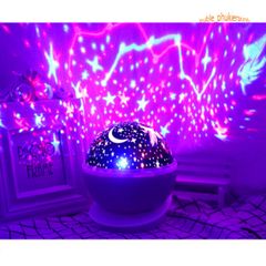 Đèn Ngủ Chiếu Sao Xoay 360 Độ - Tạo Bầu Trời Đầy Sao Trong Phòng Ngủ, Đèn Họa Tiết Lãng Mạn Cho Trẻ Em và Người Lớn