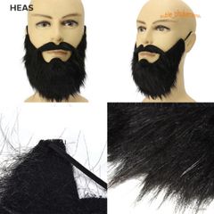 Bộ Râu Giả Màu Đen Hóa Trang Vui Nhộn Dành Cho Nam, Chùm Râu Thú Vị, Phụ Kiện Đậm Chất Hài Hước