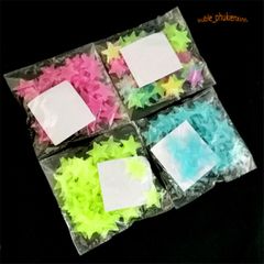 Bộ 100 Ngôi Sao Dạ Quang Dán Tường Trang Trí Phát Sáng - Dễ Dàng Gắn Dính, Nhiều Màu Sắc Tạo Khung Cảnh Huyền Ảo Cho Phòng Ngủ Trẻ Em