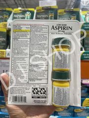 Viên Uống Kirkland Signature Ap.spirin Low_Dose 81mg Hỗ Trợ Tim Mạch - Sản Phẩm Chất Lượng Mỹ Giúp Giảm Đau và Kiểm Soát Cholesterol