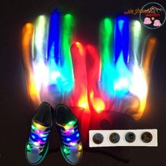 Găng Tay LED Phát Sáng 7 Màu - Phụ Kiện Thời Trang Độc Đáo Cho Tiệc Tùng & Sự Kiện Âm Nhạc, Dây Giày Phát Sáng Kèm Theo