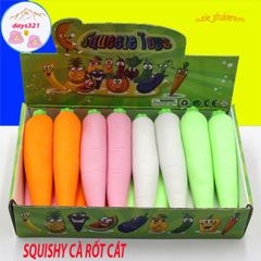 Đồ Chơi Bóp Tay Squishy Cà Rốt Mochi - Đồ Chơi Giảm Stress Dễ Thương, An Toàn Cho Trẻ Em và Người Lớn