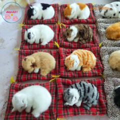 Mèo Bông Chó Bông Khử Mùi Ô Tô Than Hoạt Tính Nano - Phụ Kiện Trang Trí Đáng Yêu cho Taplo Xe Hơi