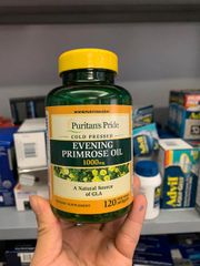 Tinh Dầu Hoa Anh Thảo Evening Primrose Oil 1000mg với GLA - 120 Viên Hỗ Trợ Cân Bằng Nội Tiết Tố Cho Phụ Nữ – Puritan's Pride Mỹ