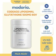 Viên Uống Trắng Da Codeage Liposomal Glutathione 500mg - Hỗ Trợ Chăm Sóc Da, 60 Viên, Xuất Xứ Mỹ