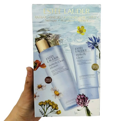 Bộ Sửa Rửa Mặt và Nước Thần Estée Lauder Perfectly Clean 400ml + 150ml - Chăm Sóc Da Mặt Cao Cấp Chính Hãng Mỹ