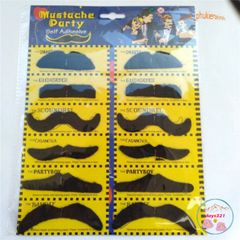 Bộ Râu Giả Đen/Trắng Dành Cho Nam - Phụ Kiện Hóa Trang Vui Nhộn Cho Tiệc Halloween và Sự Kiện Hóa Trang