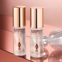 Set Xịt Khoá Nền Make Up Charlotte Tilbury Airbrush Flawless Mini Setting Spray Kit 2x35ml - Duy trì lớp trang điểm hoàn hảo, chính hãng