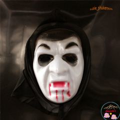 Áo Choàng Ma Cà Rồng Đỏ Đen Kèm Mặt Nạ Cho Halloween - Phụ Kiện Hóa Trang Cosplay Độc Đáo, Tạo Ấn Tượng Mạnh Mẽ