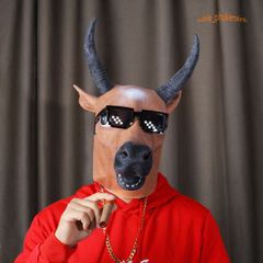 Mặt Nạ Hóa Trang Con Chim Xanh Dành Cho Chó Shiba, Husky - Halloween, TikTok, YouTube - Độc Đáo, Nổi Bật, An Toàn
