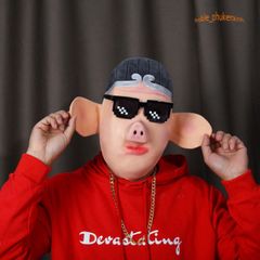 Mặt Nạ Hóa Trang Con Chim Xanh Dành Cho Chó Shiba, Husky - Halloween, TikTok, YouTube - Độc Đáo, Nổi Bật, An Toàn