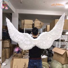Cánh Thiên Thần Trắng & Cánh Ác Quỷ Đen Cosplay 160x90CM - Phụ Kiện Thời Trang Hóa Trang Độc Đáo cho Halloween và Tiệc Tùng