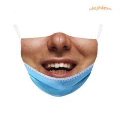 Khẩu Trang Người Cười Hài Hước - Chất Liệu Vải Cotton Mềm 2 Lớp, Bảo Vệ Và Thể Hiện Cá Tính, Quà Tặng Vui Nhộn