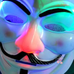 Mặt Nạ Hacker Anonymous Phát Sáng LED - Phụ Kiện Hóa Trang Độc Đáo Cho Halloween, Tiệc Tùng, Cosplay