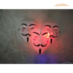 Mặt Nạ Hacker Anonymous Phát Sáng LED - Phụ Kiện Hóa Trang Độc Đáo Cho Halloween, Tiệc Tùng, Cosplay