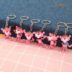 Móc Khóa Hoạt Hình Chú Báo Hồng Đáng Yêu - Phụ Kiện Thời Trang Sành Điệu Cho Người Yêu Thú Cưng