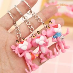 Móc Khóa Hoạt Hình Chú Báo Hồng Đáng Yêu - Phụ Kiện Thời Trang Sành Điệu Cho Người Yêu Thú Cưng