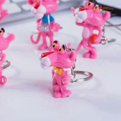 Móc Khóa Hoạt Hình Chú Báo Hồng Đáng Yêu - Phụ Kiện Thời Trang Sành Điệu Cho Người Yêu Thú Cưng