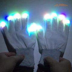 Găng Tay LED Phát Sáng 7 Màu - Phụ Kiện Thời Trang Lễ Hội Cosplay, Tiệc Tùng, Đêm Nhạc Rực Rỡ và Ấn Tượng