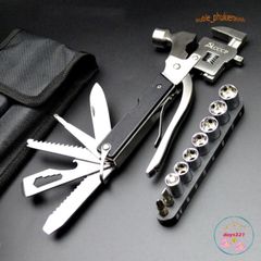 Kìm Búa Đa Năng 14 Trong 1 - Dụng Cụ Phượt Gấp Gọn Thép Không Gỉ, Lý Tưởng Cho Cắm Trại và Tình Huống Khẩn Cấp