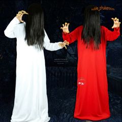 Bộ tóc giả trắng xõa dài 70cm - Hóa trang Halloween, Quay video TikTok, Cosplay - Phụ kiện thời trang độc đáo cho lễ hội
