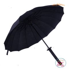 Ô Dù Katana Giả Kiếm Nhật Đen 16 Nan - Ô Chống Nắng Mưa Siêu Bền, Phụ Kiện Thời Trang Độc Đáo cho Fan Anime và Samurai