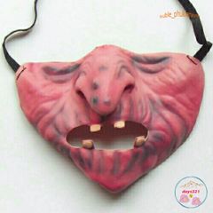 Khẩu Trang Nửa Mặt Họa Tiết 3D Hài Hước - Mặt Nạ Troll Độc Đáo, Phụ Kiện Thời Trang Cho Cả Nam Nữ, Bảo Vệ Bụi Bẩn, Dễ Dàng Tái Sử Dụng