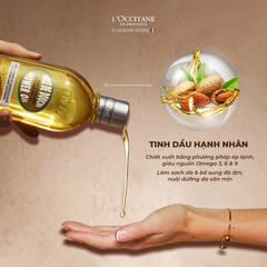 Sữa Tắm Hạnh Nhân L'Occitane Almond Shower Oil 500ml - Dưỡng ẩm và Làm sạch cho Da Nhạy Cảm