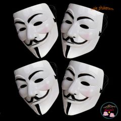Mặt Nạ Hóa Trang Anonymous Hacker V for Vendetta - Phụ Kiện Halloween Biểu Tượng Cách Mạng, Cosplay, Tiệc Hóa Trang