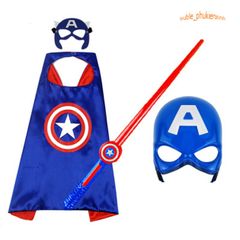 Bộ Trang Phục Đội Trưởng Mỹ Captain America cho Bé Trai và Bé Gái - Hóa Trang Thú Vị, Chơi Đùa An Toàn, Đồ Chơi Thông Minh 3+