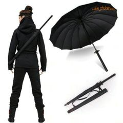 Ô Dù Katana Cán Giả Kiếm Nhật - Thiết Kế Độc Đáo, 16 Nan Bền Chắc, Phụ Kiện Thời Trang Kiểu Dáng Cá Tính