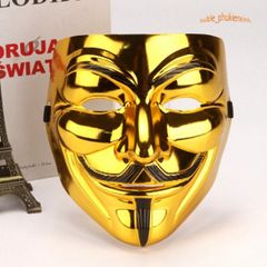 Mặt Nạ Hacker Ánh Kim Vàng Bạc Trắng - Phụ Kiện Thời Trang Độc Đáo Cho Halloween Và Tiệc Hóa Trang 546540