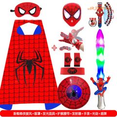 Bộ Đồ Hóa Trang Người Nhện Cho Bé Trai - Áo Choàng Siêu Anh Hùng Halloween - Quà Tặng Sinh Nhật Độc Đáo