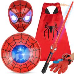 Bộ Đồ Hóa Trang Người Nhện Cho Bé Trai - Áo Choàng Siêu Anh Hùng Halloween - Quà Tặng Sinh Nhật Độc Đáo