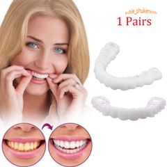 Hàm Răng Giả Silicone Cao Cấp - Nụ Cười Trắng Sáng, Đều Màu Cho Nam Nữ - Giải Pháp Thẩm Mỹ Tiện Lợi