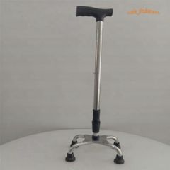 Gậy Batoong 4 Chân INOX Điều Chỉnh - Dụng Cụ Hỗ Trợ Đi Lại An Toàn cho Người Cao Tuổi và Người Khuyết Tật