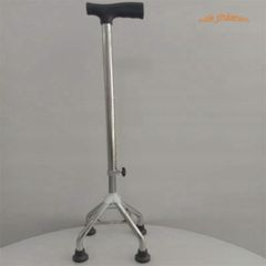Gậy Batoong 4 Chân INOX Điều Chỉnh - Dụng Cụ Hỗ Trợ Đi Lại An Toàn cho Người Cao Tuổi và Người Khuyết Tật