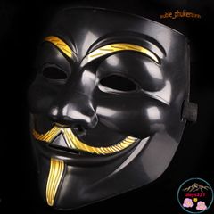Mặt Nạ Hacker Đen - Trang Trí Halloween Hoặc Hóa Trang Độc Đáo, Phong Cách Bí Ẩn và Nổi Bật, Quà Tặng Thú Vị