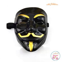 Mặt Nạ Hacker Đen - Trang Trí Halloween Hoặc Hóa Trang Độc Đáo, Phong Cách Bí Ẩn và Nổi Bật, Quà Tặng Thú Vị