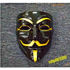 Mặt Nạ Hacker Đen - Trang Trí Halloween Hoặc Hóa Trang Độc Đáo, Phong Cách Bí Ẩn và Nổi Bật, Quà Tặng Thú Vị