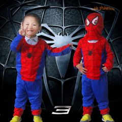 Bộ Trang Phục Hóa Trang Siêu Nhân Spider Man Cho Bé Trai - Áo Choàng, Găng Tay và Mặt Nạ Chất Liệu Cao Cấp, Quà Tặng Halloween Thú Vị