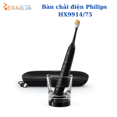 Bàn Chải Điện Philips Sonicare DiamondClean HX9914/75 - Công Nghệ Sóng Siêu Âm, Bảo Vệ Nướu, Làm Trắng Răng Tối Ưu