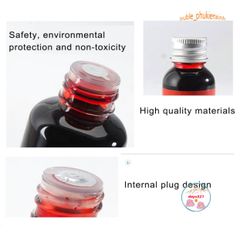 Chai Máu Nhân Tạo 30/60ml - Hóa Trang Ma Cà Rồng Màu Đỏ Tươi, Dùng Cho Tiệc Halloween, Trang Trí Kinh Dị, Không Độc Hại