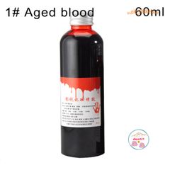 Chai Máu Nhân Tạo 30/60ml - Hóa Trang Ma Cà Rồng Màu Đỏ Tươi, Dùng Cho Tiệc Halloween, Trang Trí Kinh Dị, Không Độc Hại