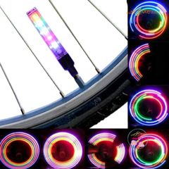 Đèn LED Lốp 5 Bóng Nháy 7 Màu - Phụ Kiện Đèn Trang Trí An Toàn Cho Xe Đạp, Xe Máy, Ô Tô - Tự Động Sáng Khi Chạy