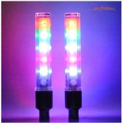 Đèn LED Lốp 5 Bóng Nháy 7 Màu - Phụ Kiện Đèn Trang Trí An Toàn Cho Xe Đạp, Xe Máy, Ô Tô - Tự Động Sáng Khi Chạy
