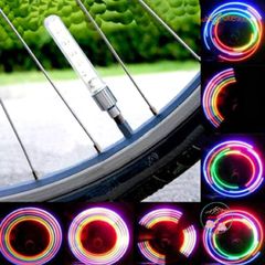 Đèn LED Lốp 5 Bóng Nháy 7 Màu - Phụ Kiện Đèn Trang Trí An Toàn Cho Xe Đạp, Xe Máy, Ô Tô - Tự Động Sáng Khi Chạy