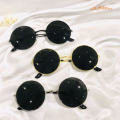 Kính Mát Thời Trang Unisex Phong Cách Nghệ Thuật, Gọng Giả Cận Đen Nổi Bật, Bảo Vệ Mắt UV400 - Kính Nobita